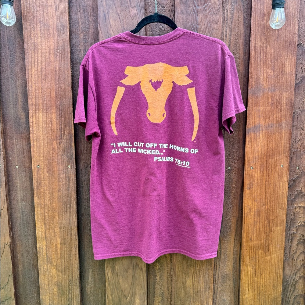 Vintage Gildan University of A&M Saw 'Em Off Psalms 75:10 Medium Tshirt